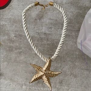 Zara Starfish Cord Necklace